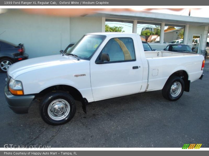Oxford White / Medium Graphite 1999 Ford Ranger XL Regular Cab