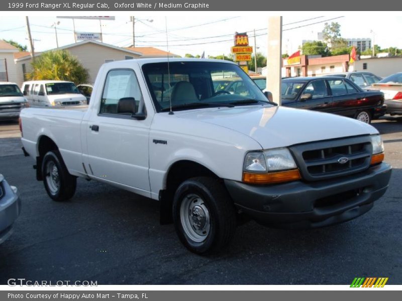 Oxford White / Medium Graphite 1999 Ford Ranger XL Regular Cab