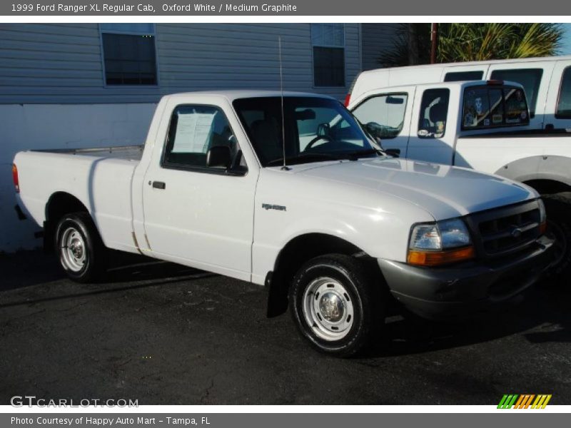 Oxford White / Medium Graphite 1999 Ford Ranger XL Regular Cab