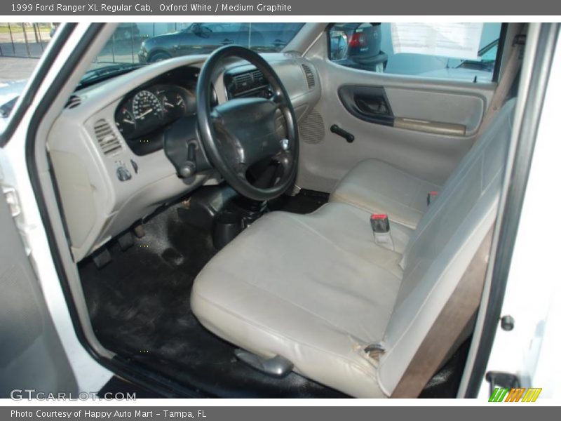 Oxford White / Medium Graphite 1999 Ford Ranger XL Regular Cab
