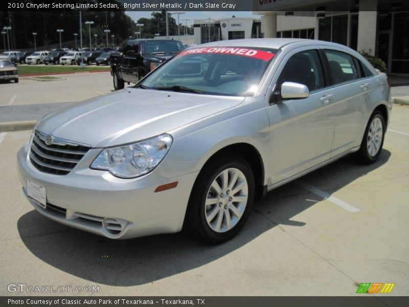 Bright Silver Metallic / Dark Slate Gray 2010 Chrysler Sebring Limited Sedan