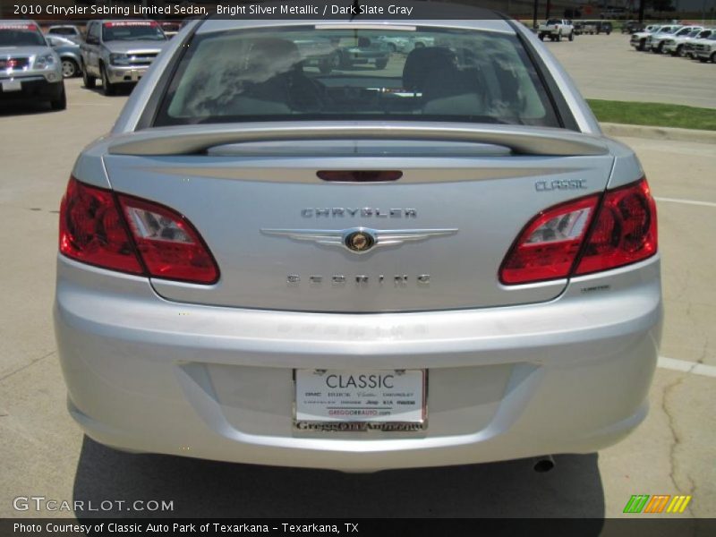 Bright Silver Metallic / Dark Slate Gray 2010 Chrysler Sebring Limited Sedan
