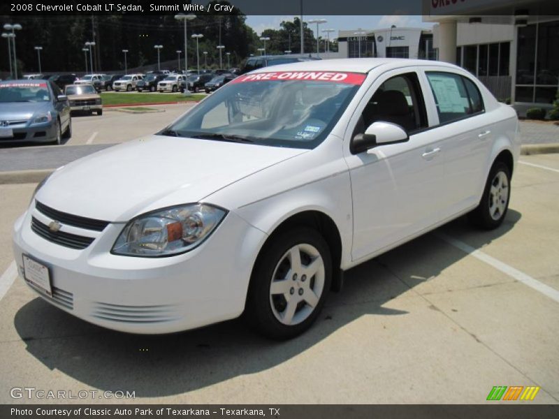 Summit White / Gray 2008 Chevrolet Cobalt LT Sedan