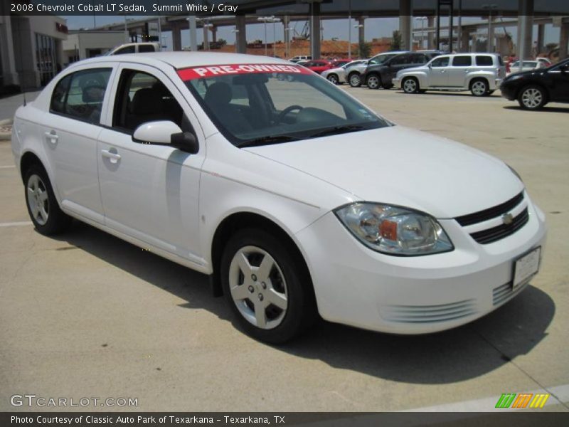 Summit White / Gray 2008 Chevrolet Cobalt LT Sedan