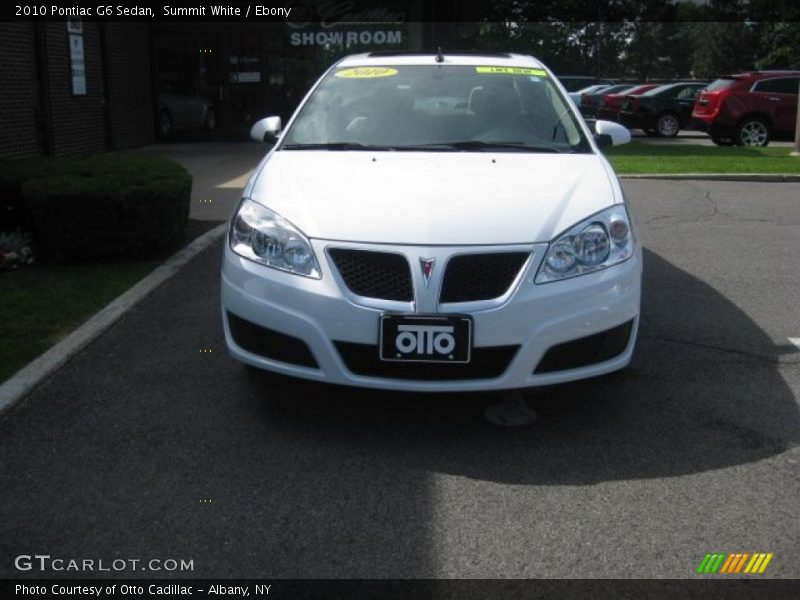 Summit White / Ebony 2010 Pontiac G6 Sedan