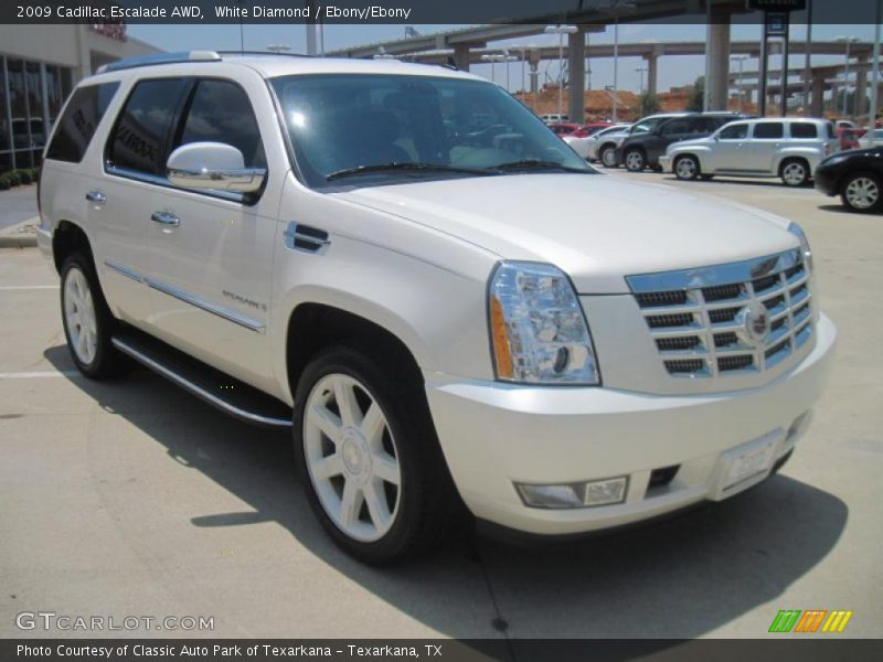 White Diamond / Ebony/Ebony 2009 Cadillac Escalade AWD
