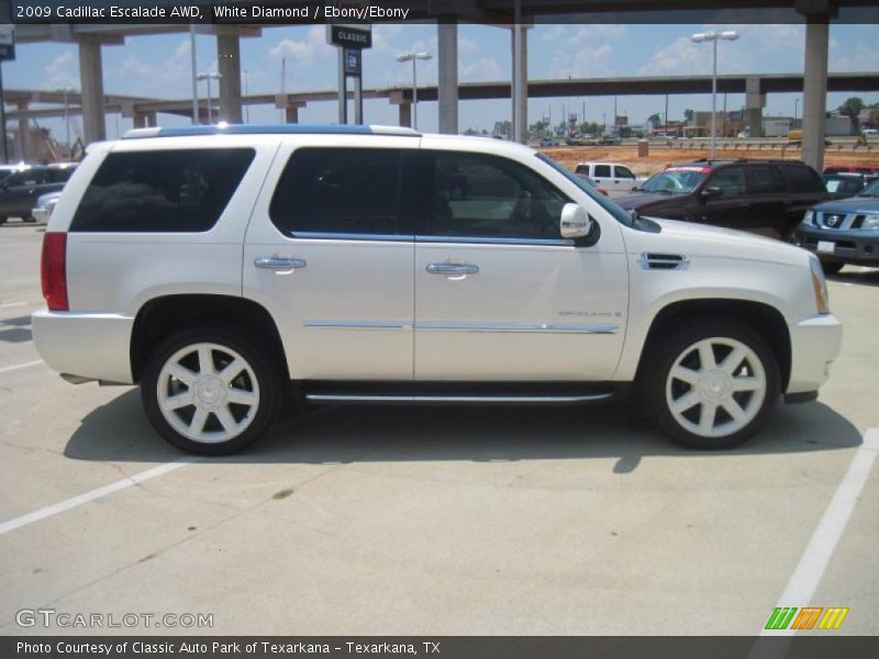 White Diamond / Ebony/Ebony 2009 Cadillac Escalade AWD