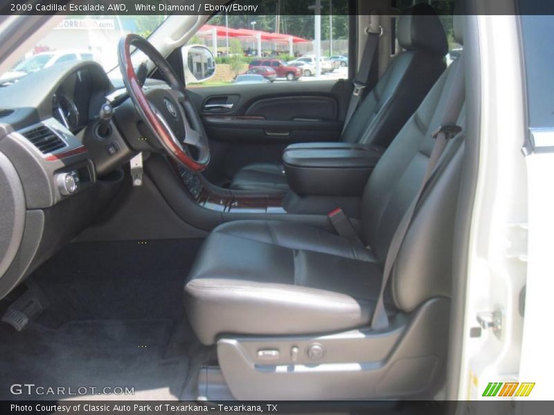 White Diamond / Ebony/Ebony 2009 Cadillac Escalade AWD