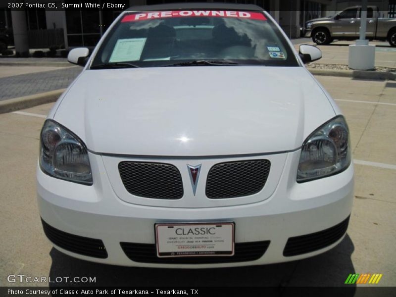 Summit White / Ebony 2007 Pontiac G5