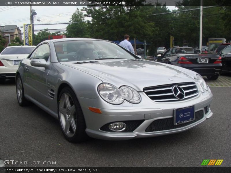 Iridium Silver Metallic / Ash 2008 Mercedes-Benz SL 55 AMG Roadster
