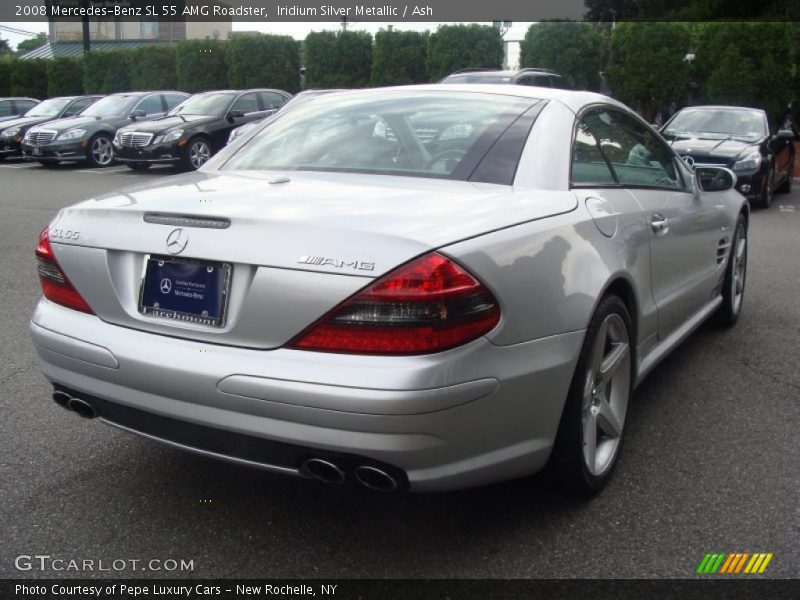 Iridium Silver Metallic / Ash 2008 Mercedes-Benz SL 55 AMG Roadster
