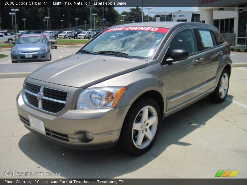 Light Khaki Metallic / Pastel Pebble Beige 2008 Dodge Caliber R/T