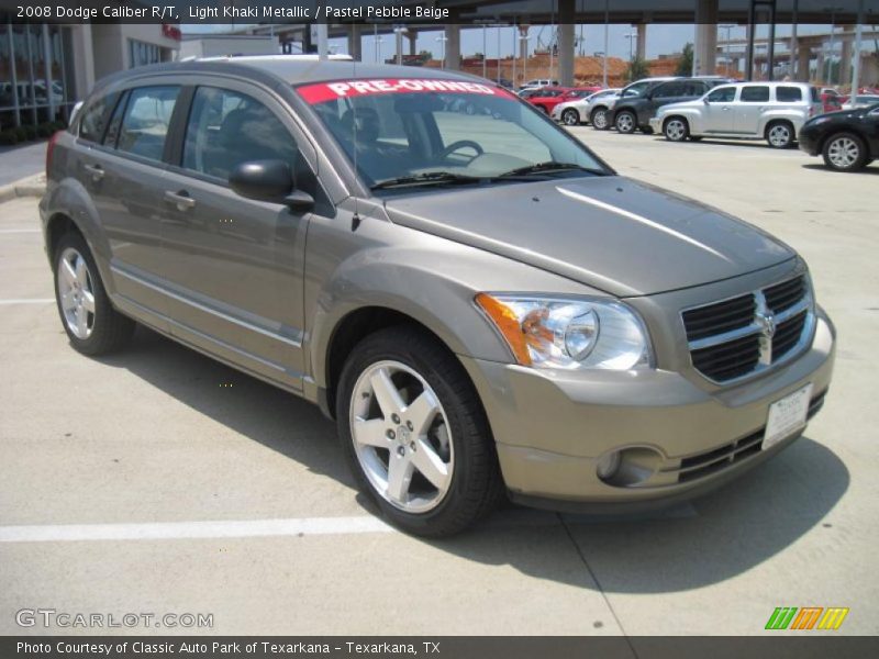 Light Khaki Metallic / Pastel Pebble Beige 2008 Dodge Caliber R/T