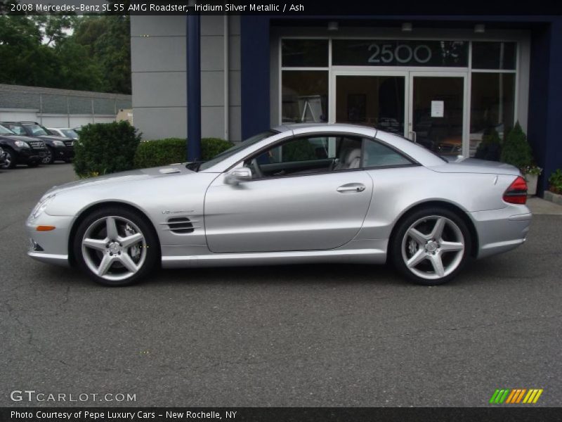 Iridium Silver Metallic / Ash 2008 Mercedes-Benz SL 55 AMG Roadster