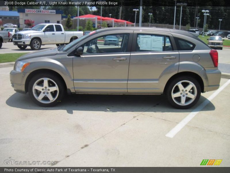 Light Khaki Metallic / Pastel Pebble Beige 2008 Dodge Caliber R/T