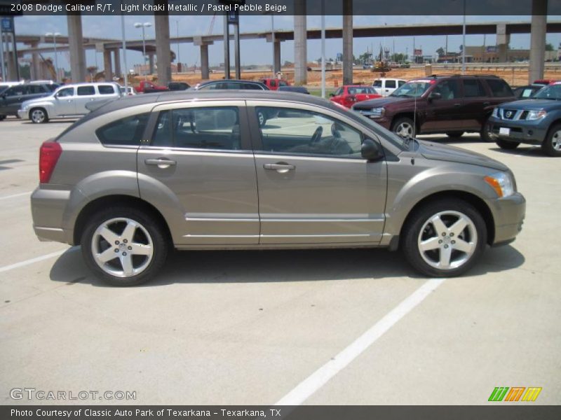 Light Khaki Metallic / Pastel Pebble Beige 2008 Dodge Caliber R/T