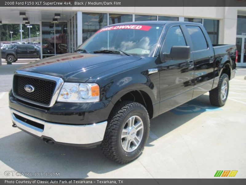 Black / Medium/Dark Flint 2008 Ford F150 XLT SuperCrew 4x4