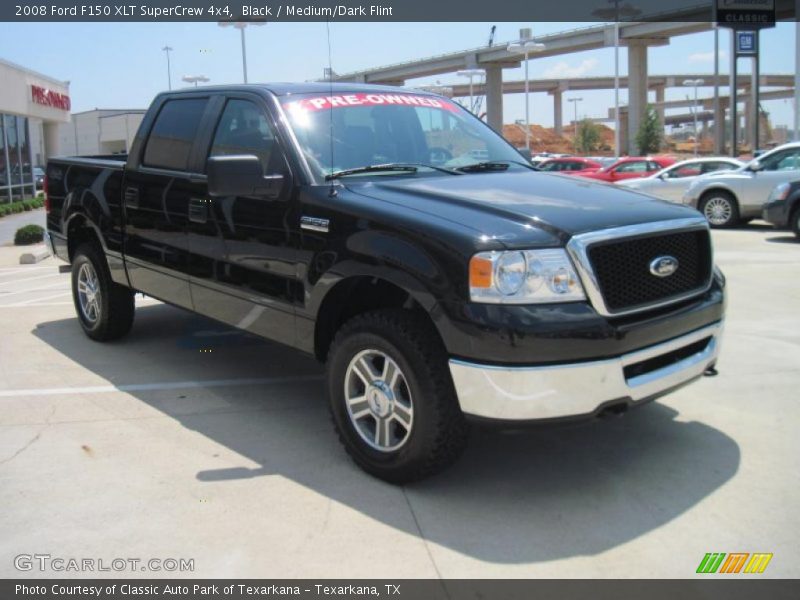 Black / Medium/Dark Flint 2008 Ford F150 XLT SuperCrew 4x4