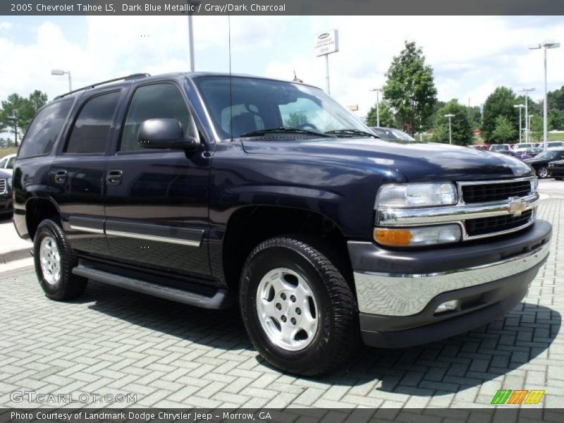 Dark Blue Metallic / Gray/Dark Charcoal 2005 Chevrolet Tahoe LS