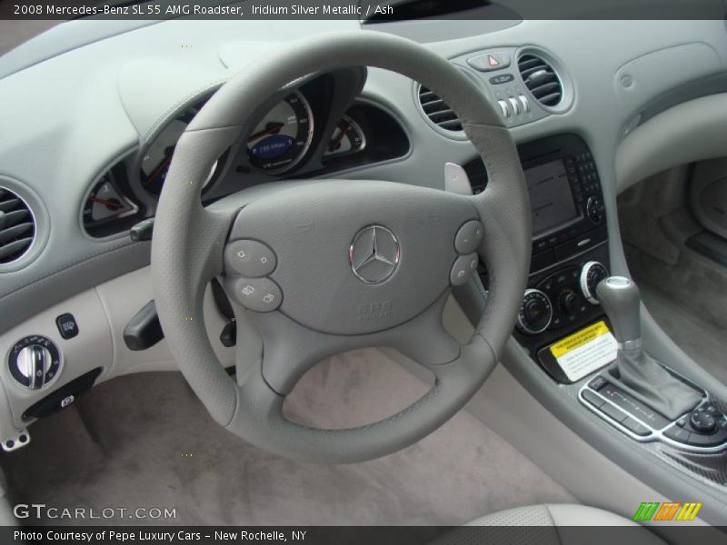 Iridium Silver Metallic / Ash 2008 Mercedes-Benz SL 55 AMG Roadster