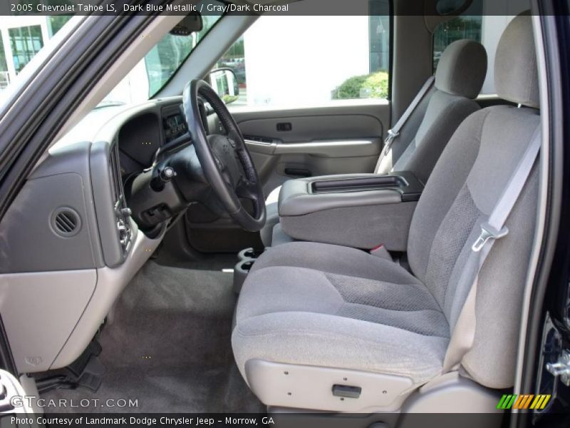Dark Blue Metallic / Gray/Dark Charcoal 2005 Chevrolet Tahoe LS