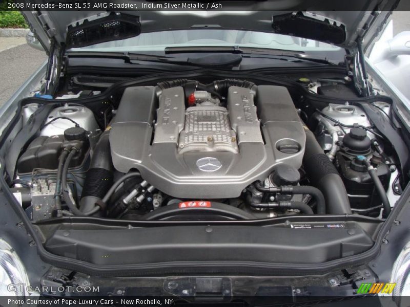 Iridium Silver Metallic / Ash 2008 Mercedes-Benz SL 55 AMG Roadster