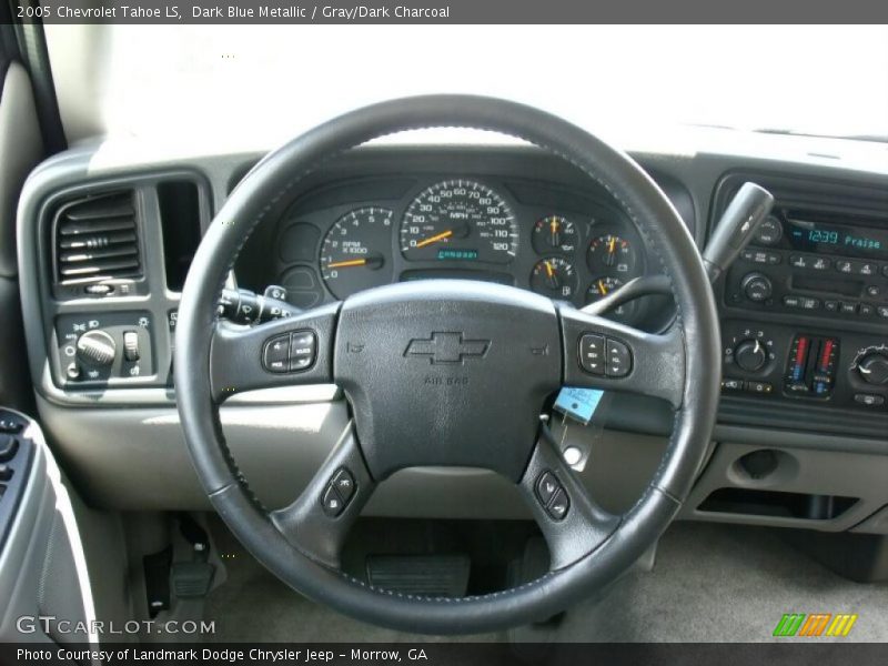 Dark Blue Metallic / Gray/Dark Charcoal 2005 Chevrolet Tahoe LS