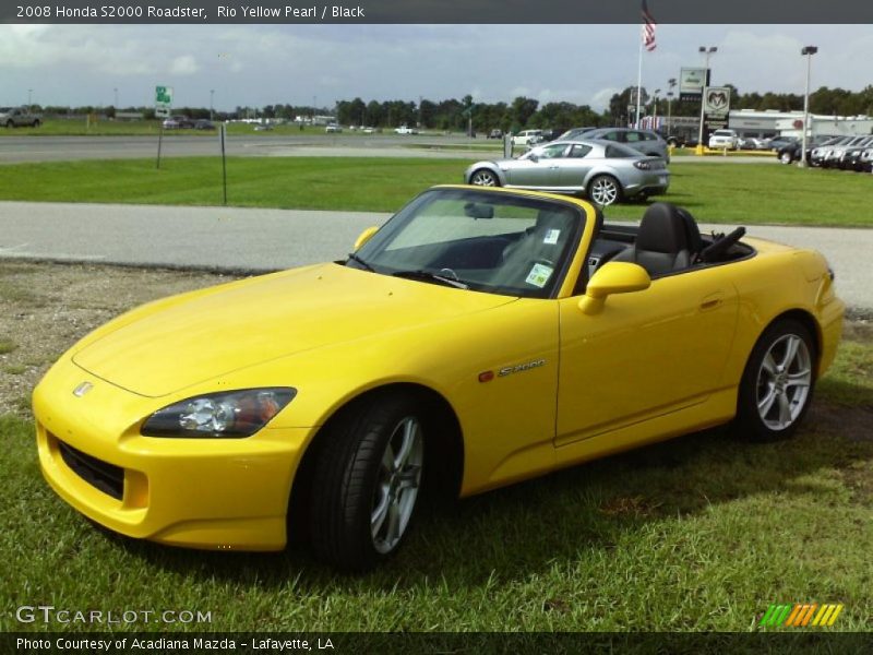 Rio Yellow Pearl / Black 2008 Honda S2000 Roadster