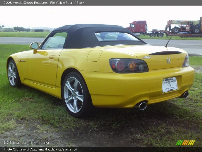 Rio Yellow Pearl / Black 2008 Honda S2000 Roadster