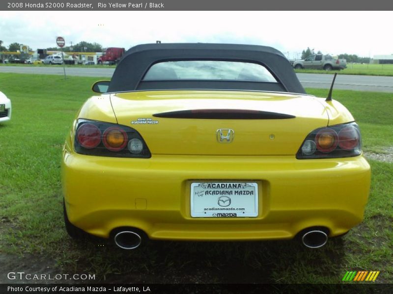 Rio Yellow Pearl / Black 2008 Honda S2000 Roadster