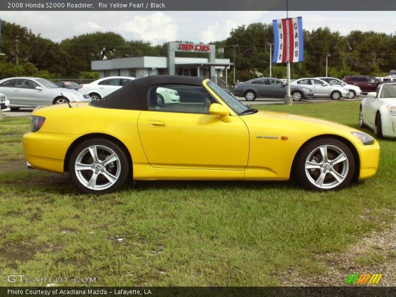 Rio Yellow Pearl / Black 2008 Honda S2000 Roadster
