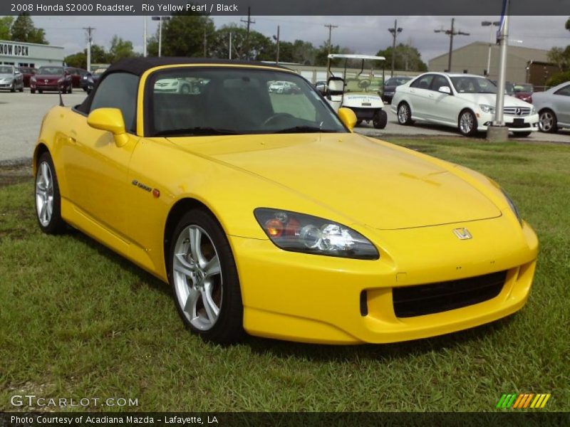 Rio Yellow Pearl / Black 2008 Honda S2000 Roadster
