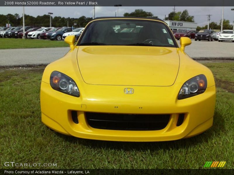 Rio Yellow Pearl / Black 2008 Honda S2000 Roadster