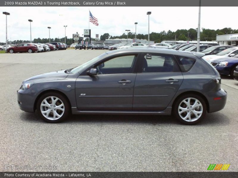 Galaxy Gray Mica / Black 2009 Mazda MAZDA3 s Touring Hatchback