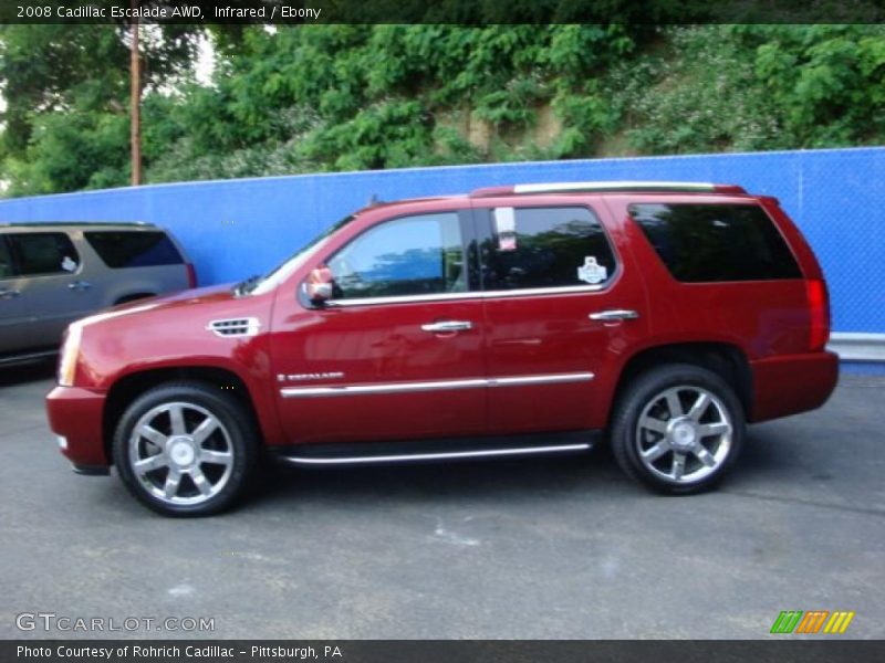 Infrared / Ebony 2008 Cadillac Escalade AWD