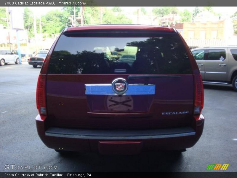 Infrared / Ebony 2008 Cadillac Escalade AWD