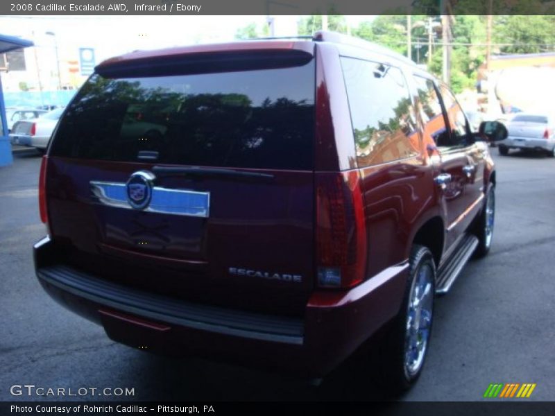 Infrared / Ebony 2008 Cadillac Escalade AWD