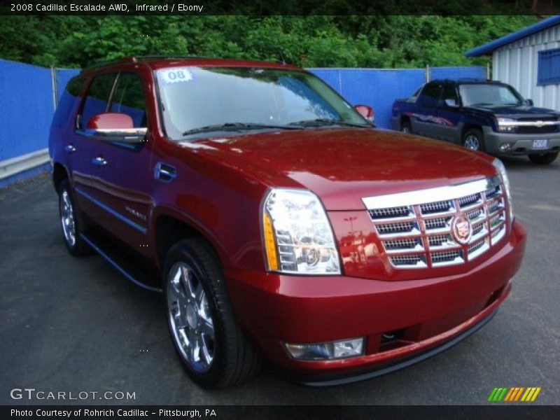 Infrared / Ebony 2008 Cadillac Escalade AWD