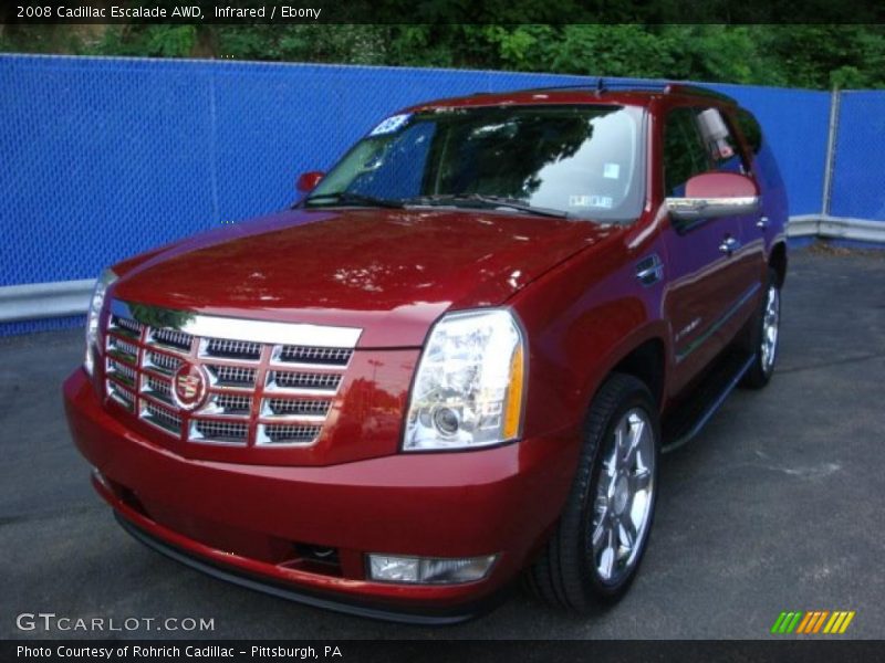 Infrared / Ebony 2008 Cadillac Escalade AWD