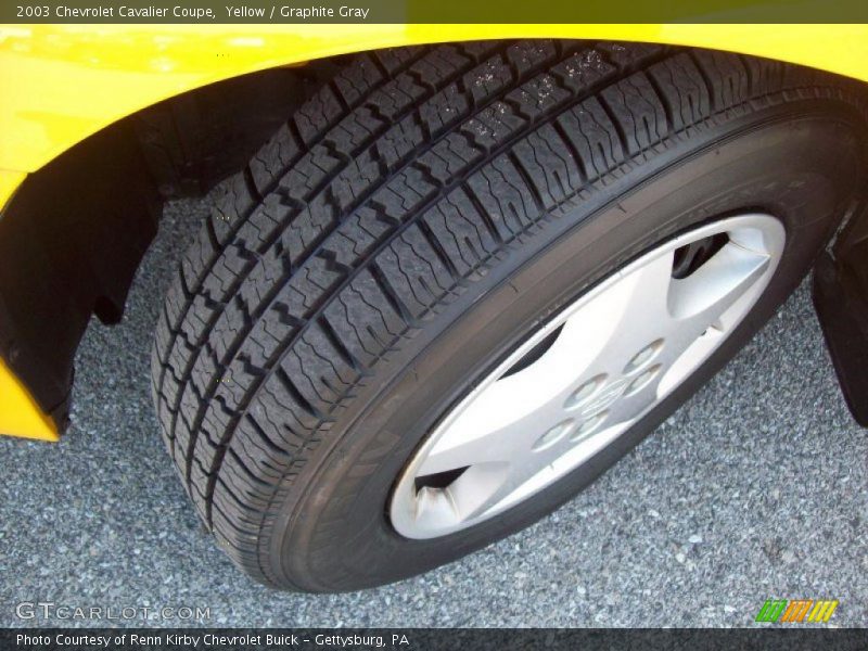 Yellow / Graphite Gray 2003 Chevrolet Cavalier Coupe