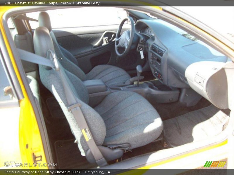 Yellow / Graphite Gray 2003 Chevrolet Cavalier Coupe