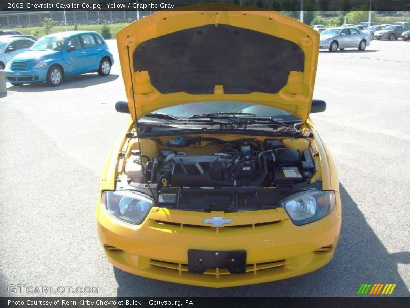 Yellow / Graphite Gray 2003 Chevrolet Cavalier Coupe