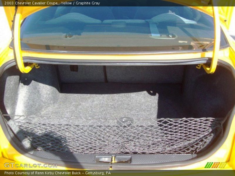 Yellow / Graphite Gray 2003 Chevrolet Cavalier Coupe