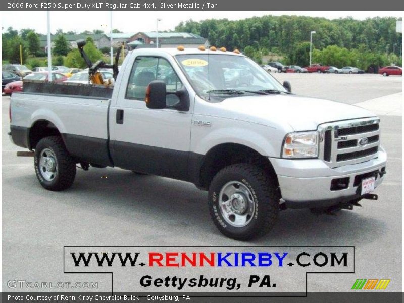 Silver Metallic / Tan 2006 Ford F250 Super Duty XLT Regular Cab 4x4