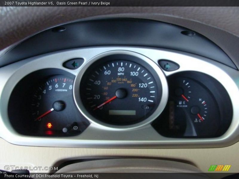 Oasis Green Pearl / Ivory Beige 2007 Toyota Highlander V6