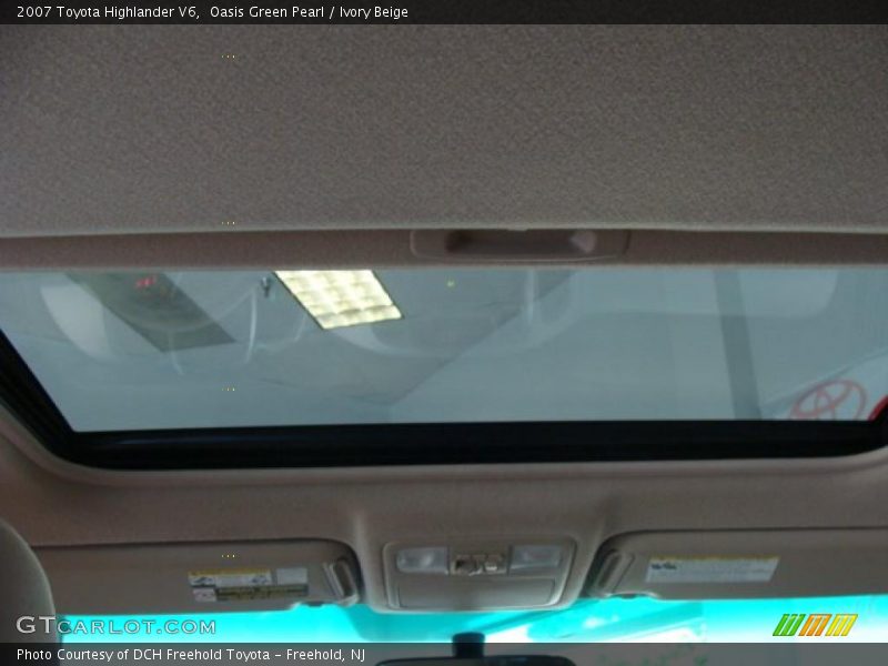 Oasis Green Pearl / Ivory Beige 2007 Toyota Highlander V6