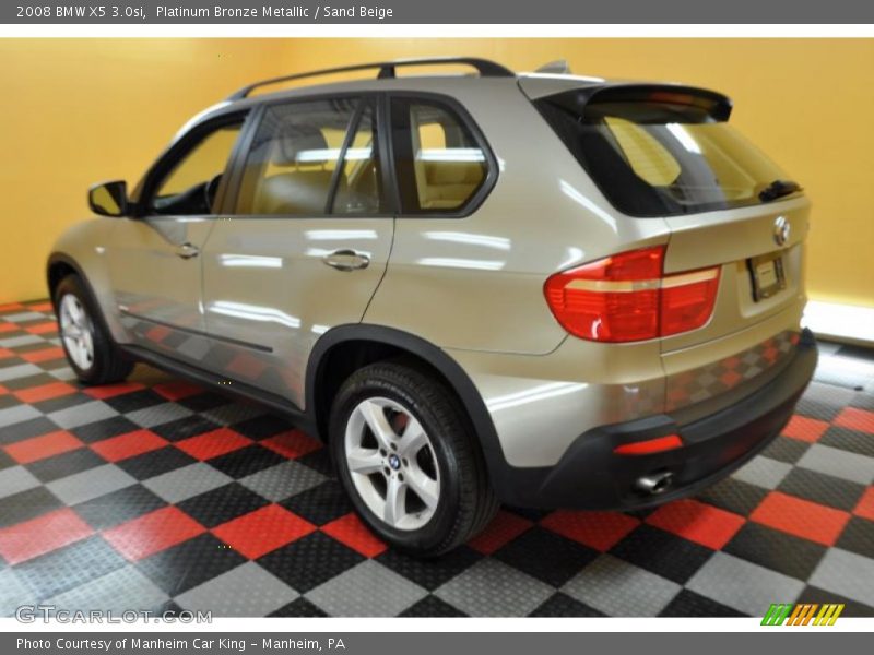 Platinum Bronze Metallic / Sand Beige 2008 BMW X5 3.0si