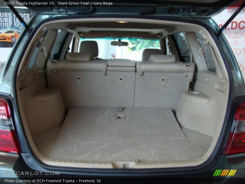 Oasis Green Pearl / Ivory Beige 2007 Toyota Highlander V6