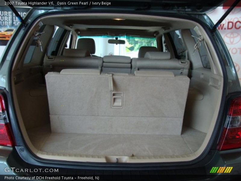 Oasis Green Pearl / Ivory Beige 2007 Toyota Highlander V6