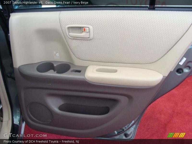 Oasis Green Pearl / Ivory Beige 2007 Toyota Highlander V6